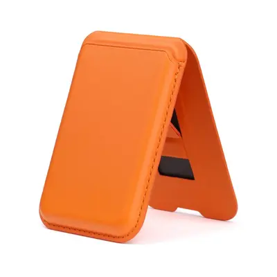 MagSafe Leather Magnetic Card Holder for iPhone with Multi-Angle Stand