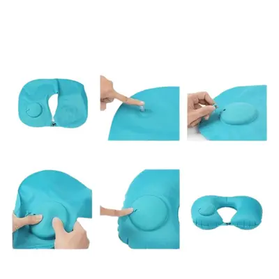 Inflatable U-Shaped Neck Pillow for Travel and Car - 5