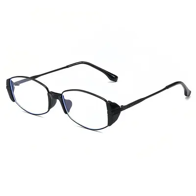 Brown Cat-Eye Sunglasses for Women, Narrow Frame, Mirrored Lenses - 12