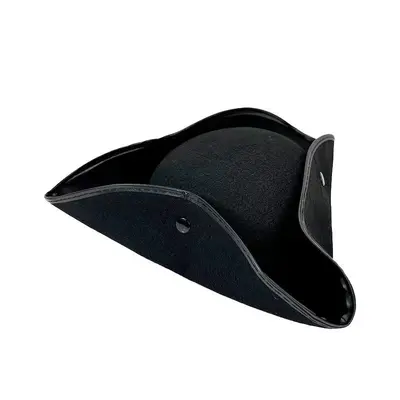 Caribbean Gold Trim Pirate Hat, Halloween Stage Performance - 8