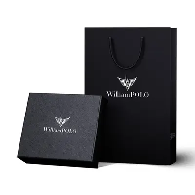 WilliamPOLO men's needle buckle belt, microfiber leather casual business belt, wear-resistant and durable youth belt