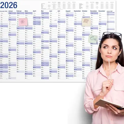 Silinebilir Duvar Takvimi Tarihsiz 365 Gün Geri Sayım İngilizce Planlama Çizelgesi