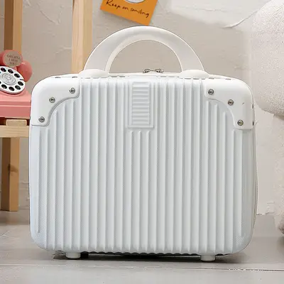 14 inç bavul kadın moda kozmetik çantası küçük hafif 16 inç bavul hatıra yaratıcı hediye kutusu - 7