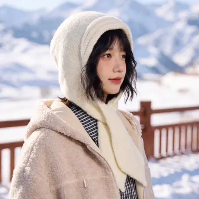 Women's Winter Knit Beanie and Scarf Set, Warm and Cold-Proof - 10