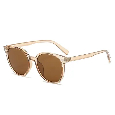 Round Frame Unisex Sunglasses, Small Face-Slimming Style, UV-Protection - 10