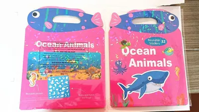 Portable DIY Jelly Children's Book, Quiet Sticker Book, Educational Toy - 7