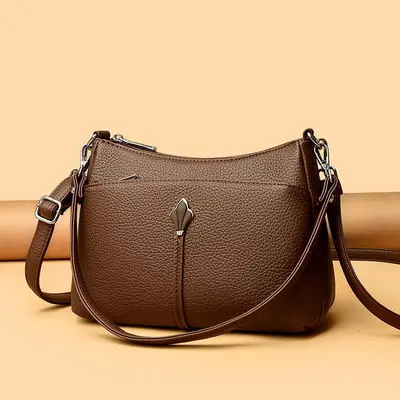 Women's Crossbody Bag, Large Capacity, Simple Retro Design - 7