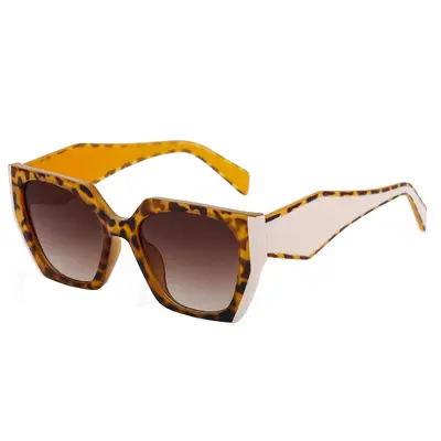Damen-Sonnenbrille 2026 im Cat-Eye-Stil, Vollrand, breite Bügel - 10