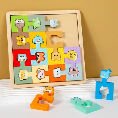 Cross-border Tetris Building Blocks Boys Girls Children Intelligence Brain Development Kids Toys Puzzle Matching