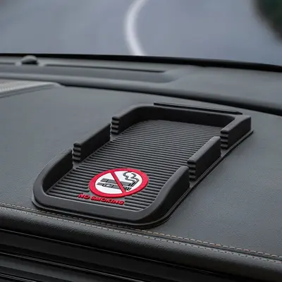 Anti-Slip Car Dashboard Mat with Navigation Stand and Phone Holder - 8
