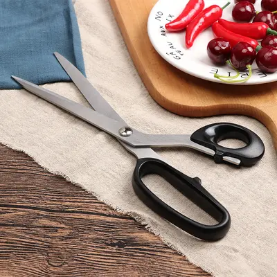10 Inch Tailor Scissors, Black Stainless Steel Sewing Scissors
