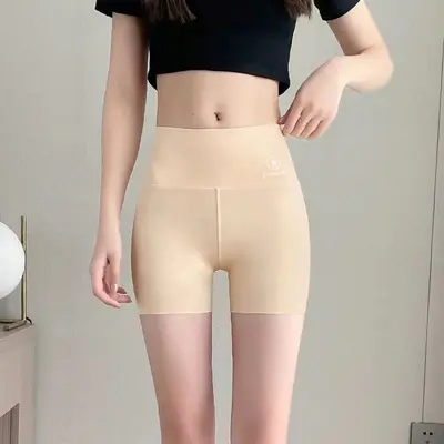 Buz İpeği Şort Tayt Kadın, Yaz, Yüksek Bel Karın Toplayıcı Yoga Pantolonu - 8