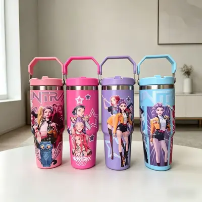 Tutacaklı Araba Bardağı 30 OZ, 304 Paslanmaz Çelik Termos