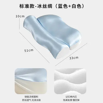 Memory-Foam-Kissen mit langsamer Rückfederung und Nackenstütze - 9
