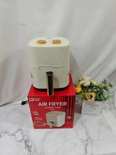 Camel Hava Fritöz Ev Tipi Dokunmatik Ekran Akıllı Görüntülü Yağsız Duman Patates Makinesi Büyük Kapasiteli Hava Elektrik Fritözü Hediye - 8