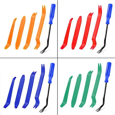 Car Audio Navigation Removal Tool Set, 9 Pieces Plastic Trim Tools - 6