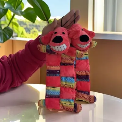 Squeaky Plush Dog Toy for Teeth Cleaning and Boredom Relief - 5