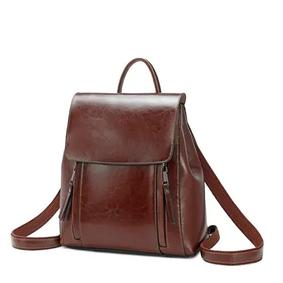 Agent Partnership 2026 New Ladies Backpack Genuine Leather Multi-functional Backpack Guangzhou Wholesale - 9