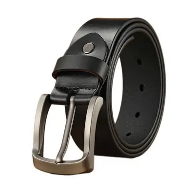Men's vintage pin buckle leather belt, exported men's belt, men's leather pants belt, single piece dropshipping.