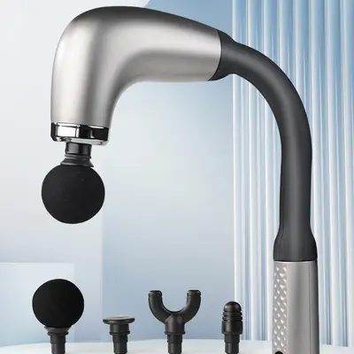 U-Shaped Neck Massage Gun, Lower Back and Leg Muscle Relaxer - 5