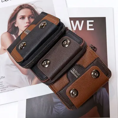 Men's Card Holder, Large Capacity Accordion Slots, for Driver's License and Registration - 5