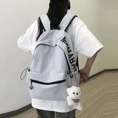 Men's Backpack for College and High School Students, Minimalist Korean Style - 4