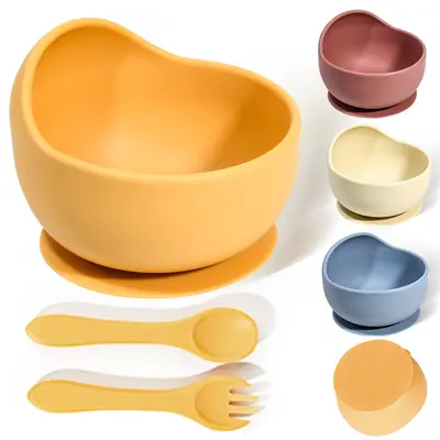Silikon-Saugschale für Babys zum selbstständigen Essen