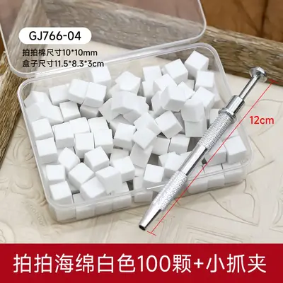1 cm mini tofu blok tırnak sünger, profesyonel allık degradesi tırnak aracı - 10
