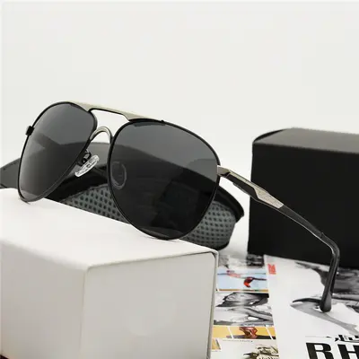 Men's Polarized Pilot Sunglasses, UV Protection, Driving and Fishing, Model 8722 - 3