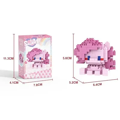 Micro Particle Building Blocks for Kids with Journey to the West Cartoon Figures - 7