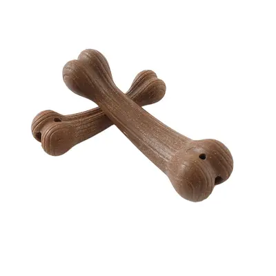 PSM New Pet Chew Toy Bone Bamboo Molar Teeth Cleaning Durable Chew-Resistant Dog Interactive Training Toy