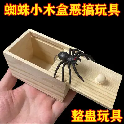 Scary Wooden Box with Bug and Spider Horror Prank - 2