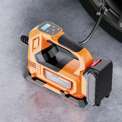 Taşınabilir Elektrikli Araba Hava Pompası, Yüksek Basınçlı, Otomatik