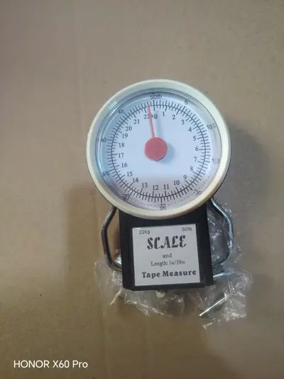 Herstellerversorgung Federwaage Handwaage Fischwaage mechanische Gepäckwaage 22-35 kg mit Lineal Koffer-Mechanikwaage - 8