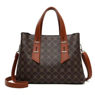 Women's Large Capacity Contrast Color Tote Bag, Custom Made - 10