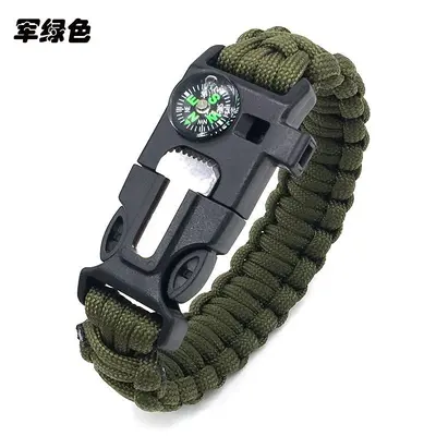 Paracord Bilezik Hayatta Kalma Bilekliği Çok Fonksiyonlu Beşi Bir Arada Çok Fonksiyonlu Dış Mekan Paracord Kamp Macerası Yedi Çekirdekli Bilezik