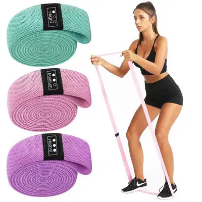Widerstandsband 200 x 3 cm, Po-Trainingsring, elastisch - 4
