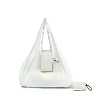 Cross-Border New Style Direct Sales Keychain Storage Nylon Shopping Bag Large Capacity Convenient Handheld Single Shoulder Eco-Friendly Tote Bag - 7