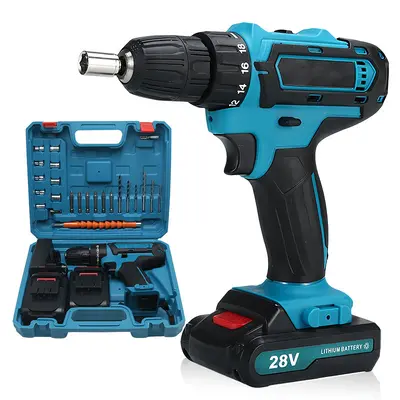 Lithium electric hand drill 21V impact drill rechargeable tool set