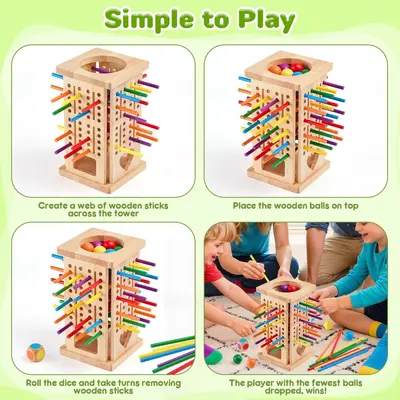 Montessori Holz-Brettspiel mathematische Lernspielzeuge