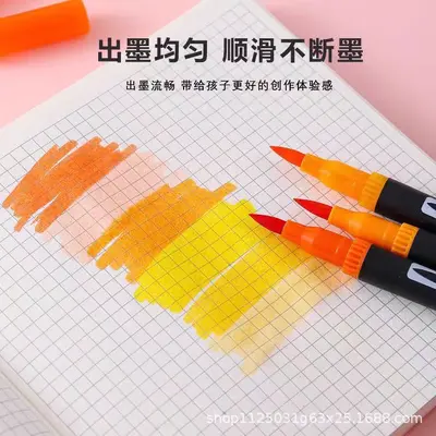 Doppelkopf-Marker waschbar Aquarellstift Kinder-Malset