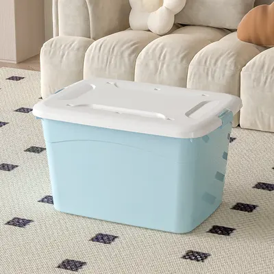 Extra large plastic storage box for clothing and toys - 7