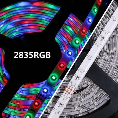 Street stall night market light LED light strip 12V 2835 RGB set adhesive waterproof colored light strip blister set