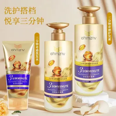 Hanzini Three-Minute Miracle Shampoo and Conditioner Family Hair Care Set