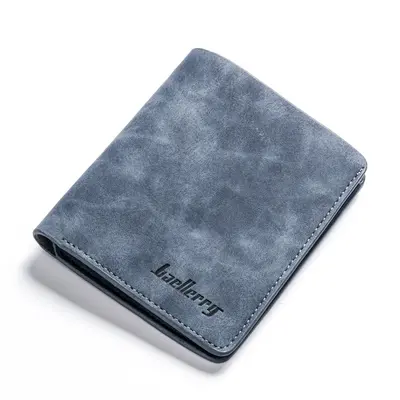 Durable Men's Short Wallet, Bifold Retro Frosted Look - 9