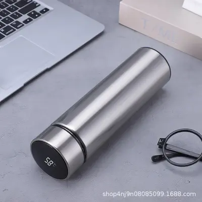 Smart 304 Stainless Steel Insulated Cup with Temperature Display and Tea Infuser - 12