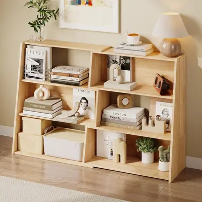 Cross-border Wooden Children's Toy Rack Storage Shelf Montessori Children's Toy Storage Rack Picture Book Rack Children's Bookshelf - 13
