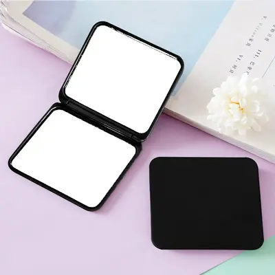 Foldable Portable Makeup Mirror, Double-Sided Mini Square - 12