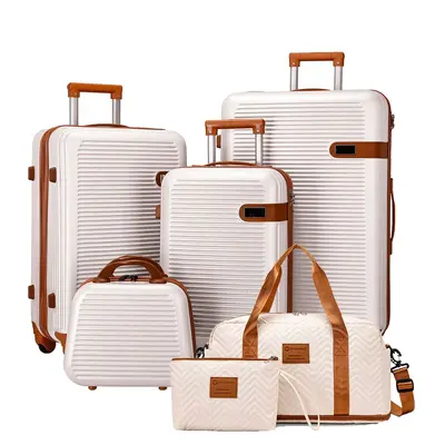 2025 New ABS Silent Wheels Suitcase Large Capacity Retro Suitcase Foreign Trade Trolley Suitcase - 5