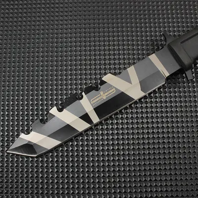Трансграничный хит продаж ETREMA RATO Jiwu Whaling Harpoon Straight Blade Outdoor Camping Obstacle-Clearing Mountaineering Survival Knife All-in-One